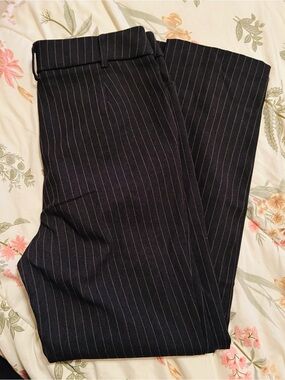 Rafaella women’s Black Pinstripe Dress Pants